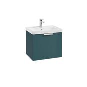 Sonas Stockholm Ocean Blue Matt 50Cm Wall Hung Vanity Unit - Chrome Handle
