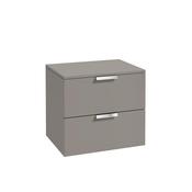Sonas Stockholm 60Cm Unit With Counter Top Matt Khaki - Chrome Handle