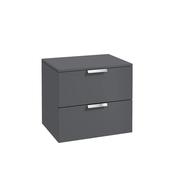 Sonas Stockholm 60Cm Unit With Counter Top Matt Midnight Grey - Chrome Handle