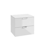 Sonas Stockholm 60Cm Unit With Counter Top Gloss White - Chrome Handle