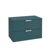 Sonas Stockholm 80Cm Unit With Counter Top Matt Ocean Blue - Chrome Handle