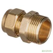 Easi Plumb 3/4" M.I. Straight Brass Compression Coupling image