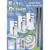 Easi Plumb Towel Rail Pipe Cover Kit Chrome