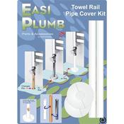 Easi Plumb Towel Rail Pipe Cover Kit White