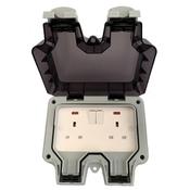 Plymouth Twin Switched Socket Outlet