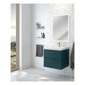 Sonas Finland Ocean Blue Matt 60Cm Wall Hung Vanity Unit - Gold Handle image