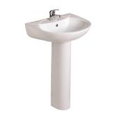 Sonas Strata 45Cm Basin With Full Pedestal 1 Tap Hole