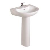 Sonas Strata 55Cm Basin With Full Pedestal 1 Tap Hole