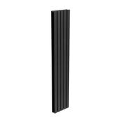 Sonas Piatto Vertical Flat Tube Radiator Double Panel 1800X380 - Black