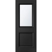 Pembroke 2 Panel Opaque Prefinished Black Door - 78 X 30