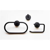Bg Home Kosmos Hook,Roll Holder,Towel Ring 3 Piece Set Black