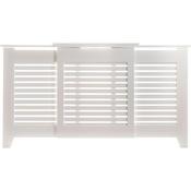Tema Contemporary Adjustable Radiator Cabinet White Medium
