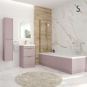 Sonas Scandanavian Front Bath Panel Cashmere Pink Matt 1700Mm