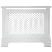 Bg Home Tema Georgian White Radiator Cover Small