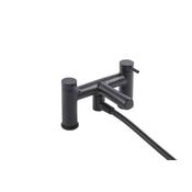 Rt Large Anthem Deck Mounted Bath Shower Mixer Matt Black