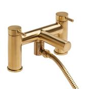 Rt Large Anthem Deck Mounted Bath Shower Mixer Brushed Brass