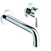 Rt Large Dalla Wall Mounted Bath Shower Mixer Chrome