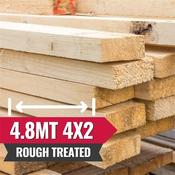 Rough Treated Timber 4.8M 4X2