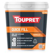 Toupret Quick Fill Exterior One Coat Ready To Use Light Grey 1L