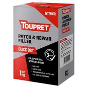 Toupret Patch &amp; Repair Filler Quick Dry Powder White  1Kg