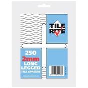 Tile Rite Long Leg Tile Spacer 2Mm 250Pcs