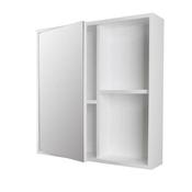 Bg Home Tema Turin White Mirror Cabinet And Shelf