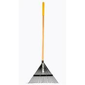 True Temper Wood Handle Temper Steel Leaf Rake 24 Teeth image