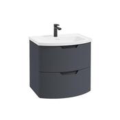 Sonas Arc 60Cm 2 Drawer Wall Hung Vanity Unit Night Sky Blue image