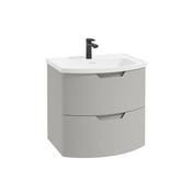 Sonas Arc 60Cm 2 Drawer Wall Hung Vanity Unit Sonas Arctic Grey