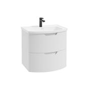 Sonas Arc 60Cm 2 Drawer Wall Hung Vanity Unit White image