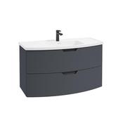 Sonas Arc 100Cm 2 Drawer Wall Hung Vanity Unit Night Sky Blue image