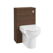 Sonas Corta Back To Wall Wc Unit Sable Ash Chrome Button 50Cm image