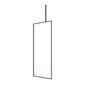 Sonas Mirage Wetroom Panel Clear Glass Matt Black 900Mm