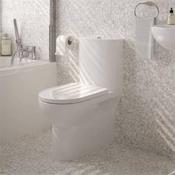 Eden Semi Shrouded Close Coupled Wc Pan, Cistern And Alpha Soft Close Seat  image