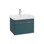 Sonas Vagar 60Cm Single Drawer Wall Hung Unit Matt Ocean Blue image