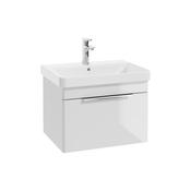 Sonas Vagar 60Cm Single Drawer Wall Hung Unit Matt Gloss White image