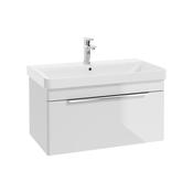 Sonas Vagar 80Cm Single Drawer Wall Hung Unit Matt Gloss White image