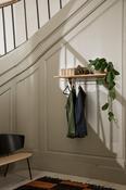 Sector Rack Shelf Natural Oak Brass
