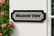 MEADOW VIEW House Sign