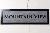 MOUNTAIN VIEW House Sign