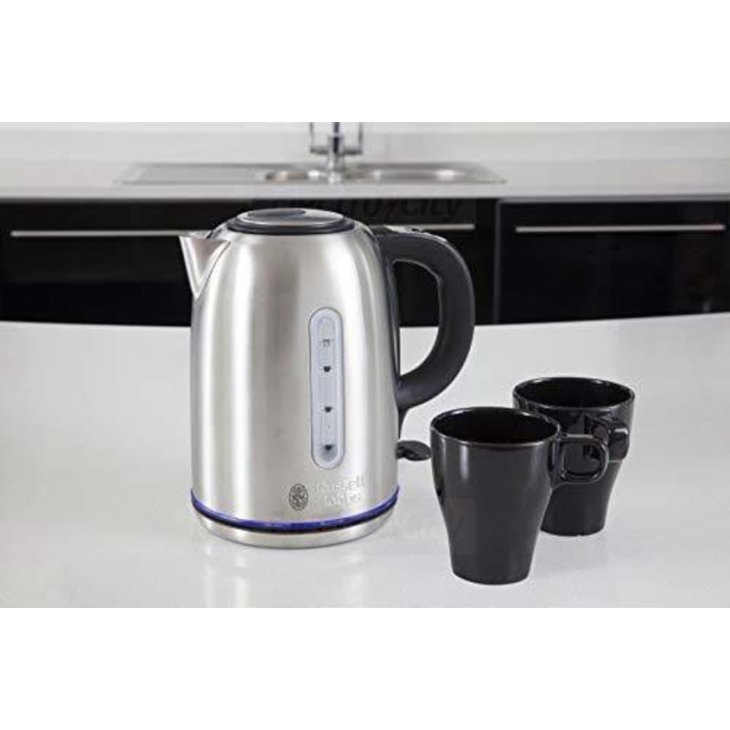 Russell Hobbs Buckingham Kettle 1.7L Stainless Steel Quiet Boil with Illuminated Ring