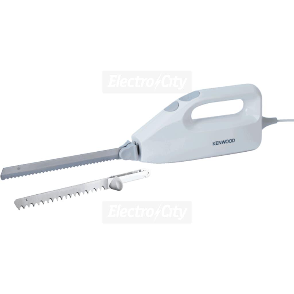 Kenwood Electric Knife Stainless Steel Blades Serrated Blades Removable Blades Dishwasher Safe White