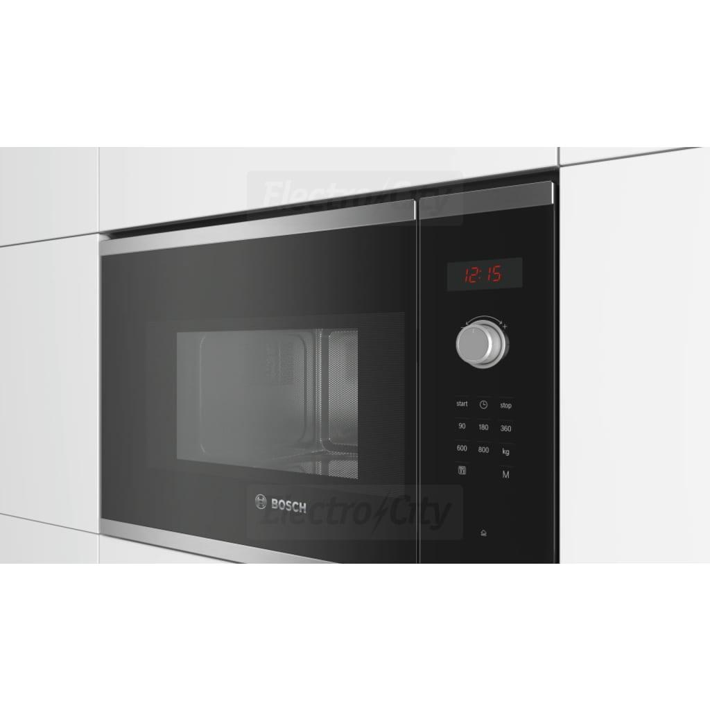 Bosch Serie 4 Built-in Solo Microwave Stainless Steel 800W LED Display Touch Controls