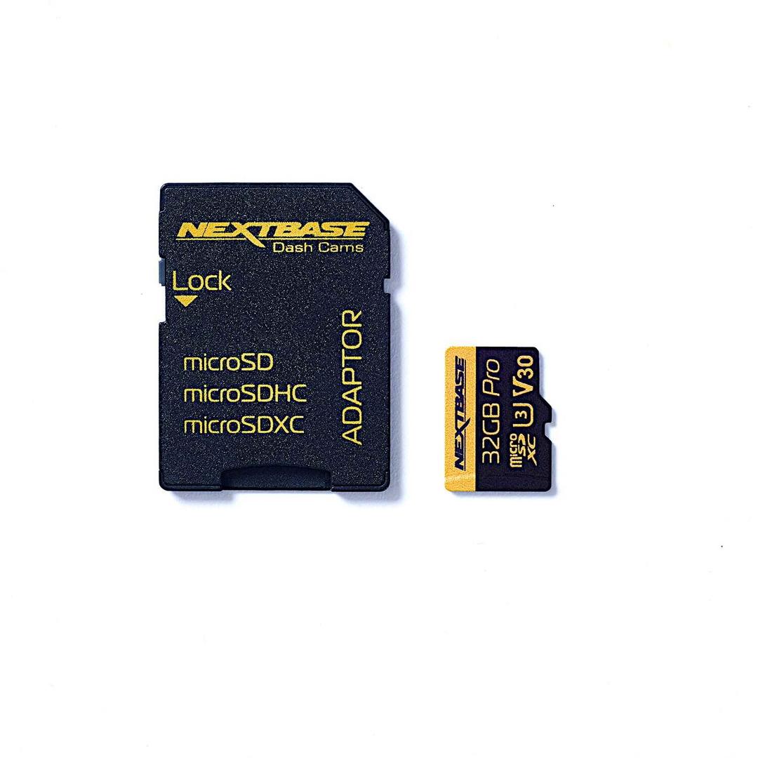 Nextbase 32GB Pro microSDXC Card with Adapter, U3 Speed, V30 - Ideal for Dash Cams