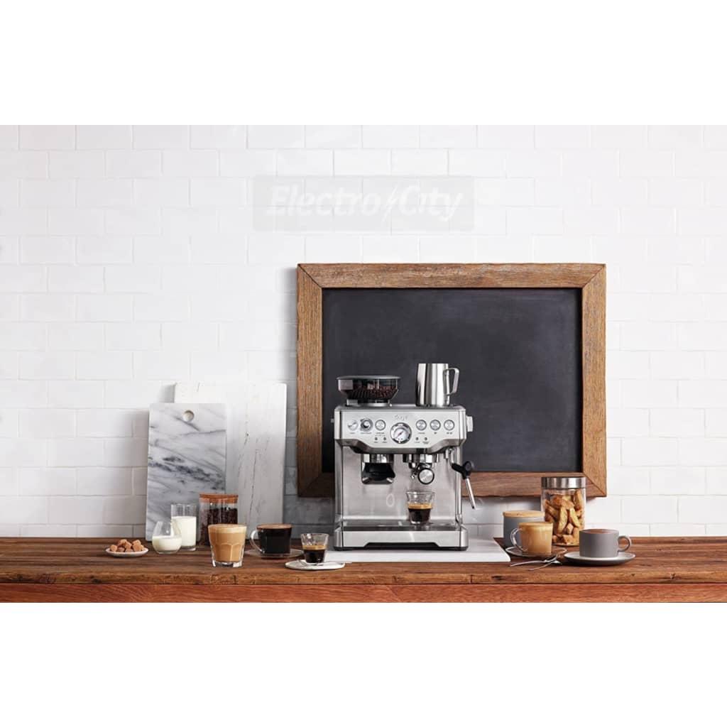 Sage The Barista Express Coffee Machine Stainless Steel with Integrated Burr Grinder, Steam Wand, Digital Temperature Control & Milk Jug