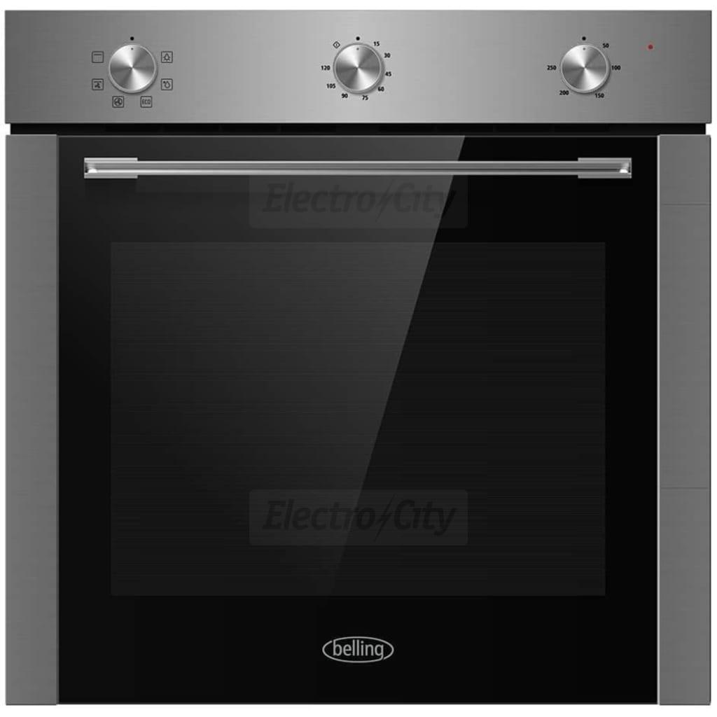 Belling Single Fan Oven Stainless Steel with Glass Door and Knobs