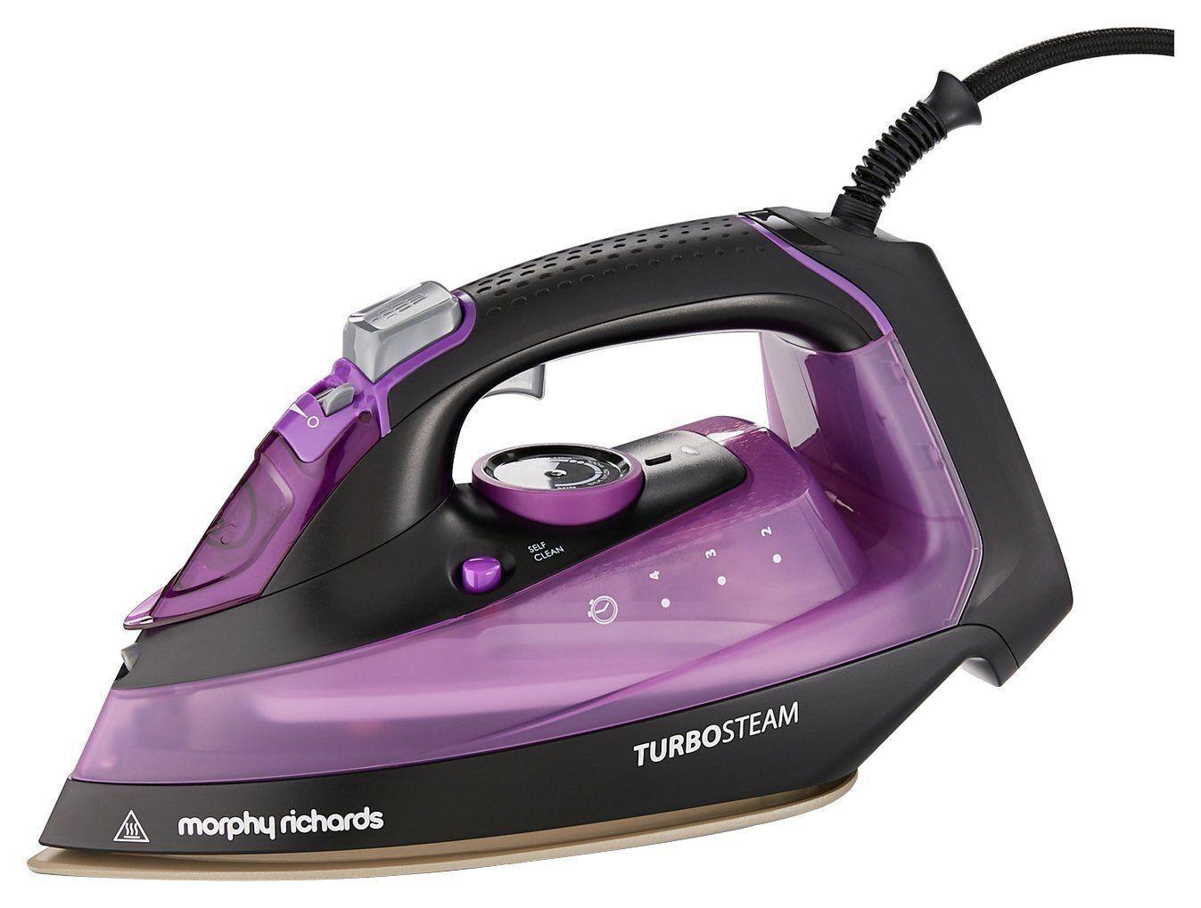 Morphy Richards Turbosteam Steam Iron 2800W | Purple, Black