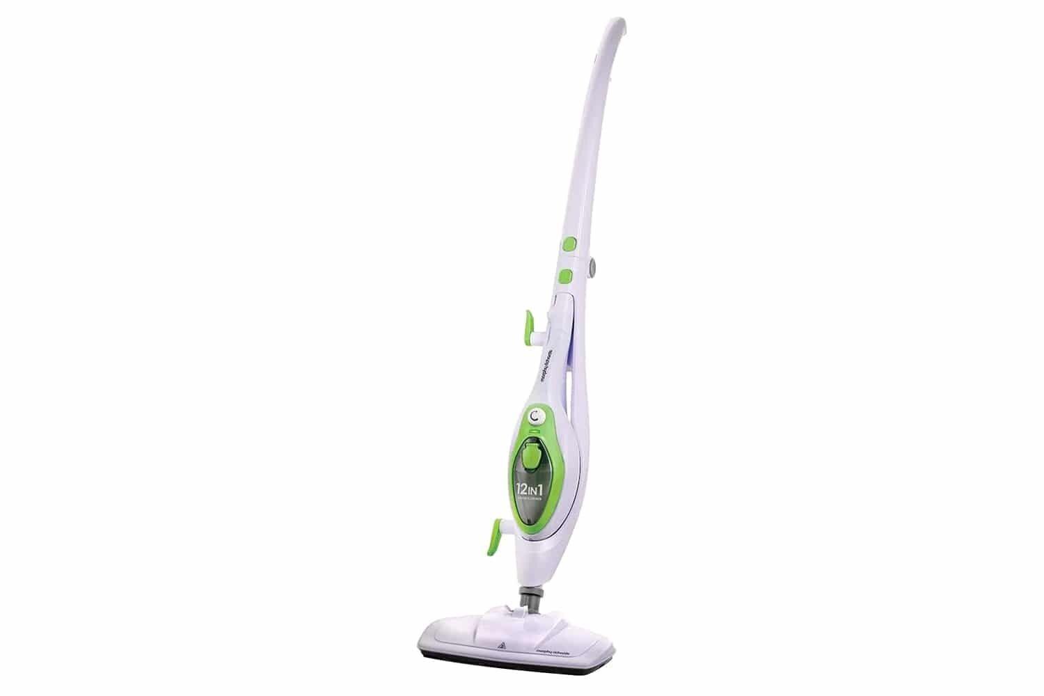 Morphy Richards 12-in-1 Steam Cleaner Green Handheld Upright 1600W 30 Seconds Heat Up 5 Metre Cord