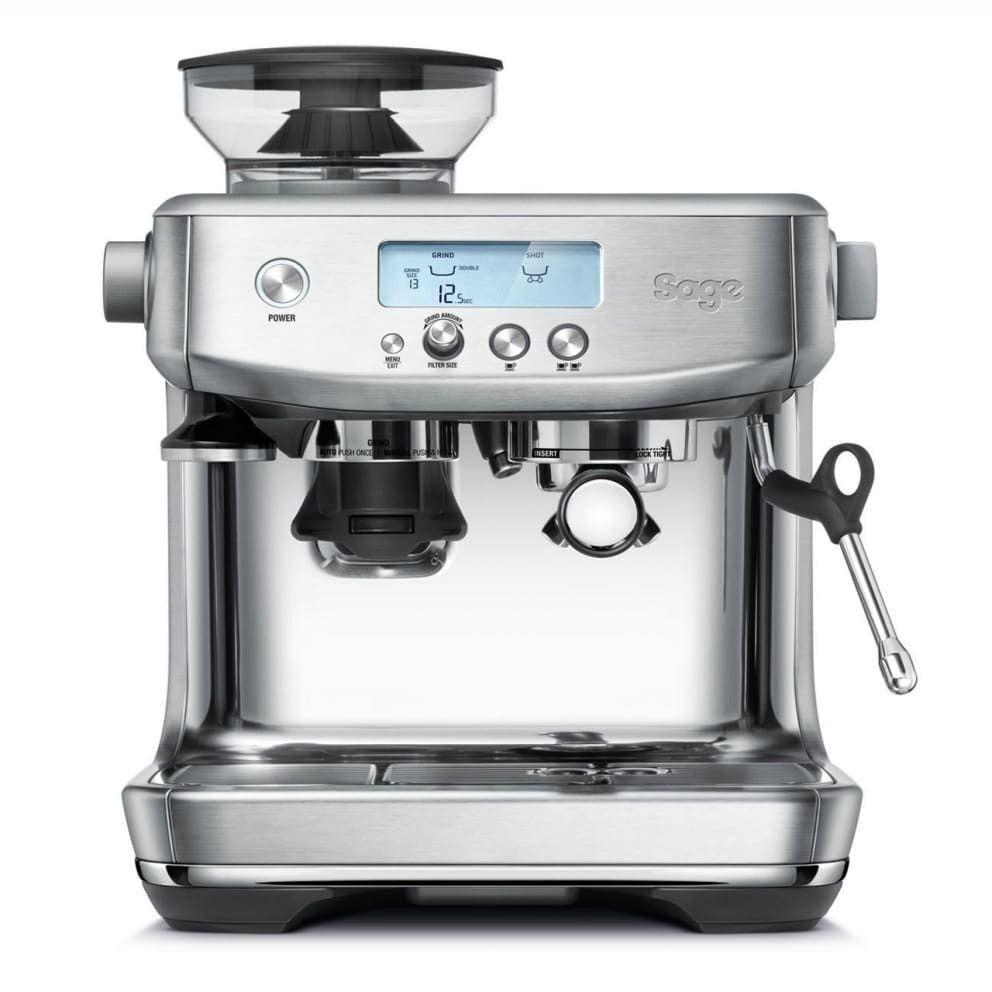 Sage The Barista Pro Espresso Machine - Brushed Stainless Steel, LCD display, Integrated grinder