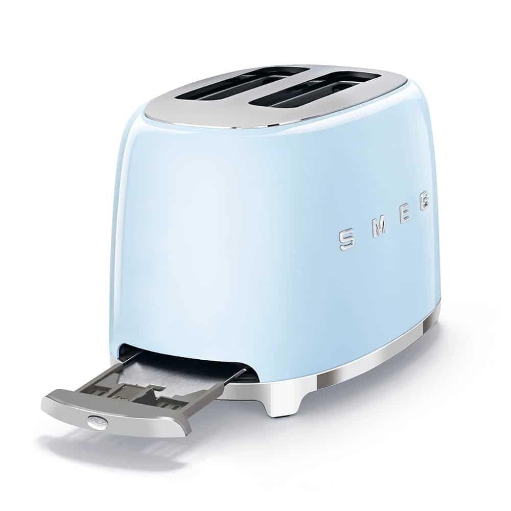 Smeg Retro Style 2 Slice Toaster Pastel Blue